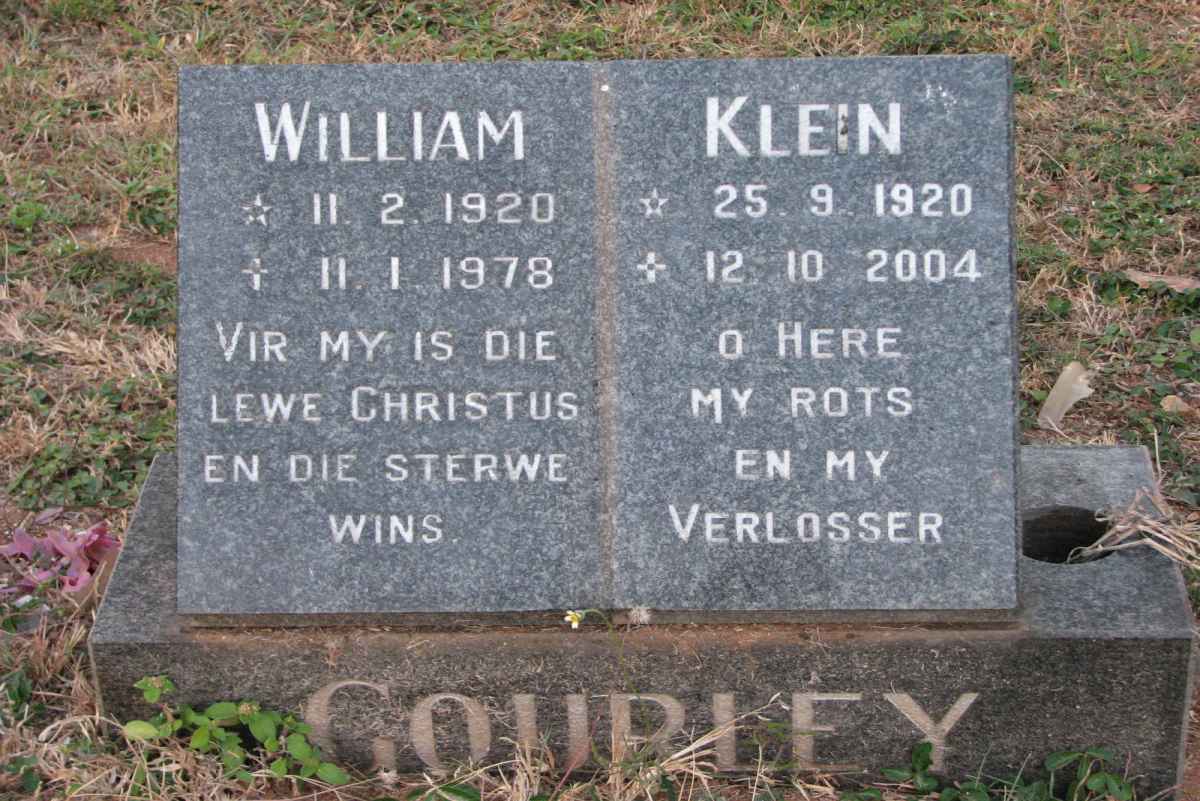 GOURLEY William 1920-1978 &amp; Klein 1920-2004