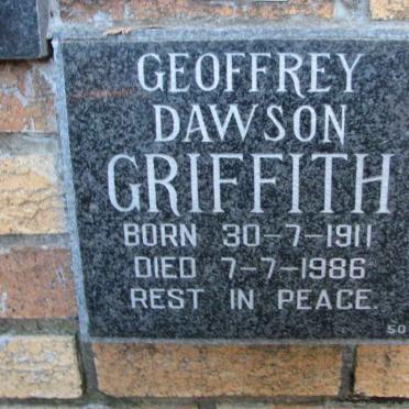 GRIFFITH Geoffrey Dawson 1911-1986