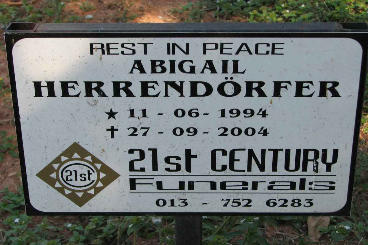 HERRENDÖRFER Abigail 1994-2004