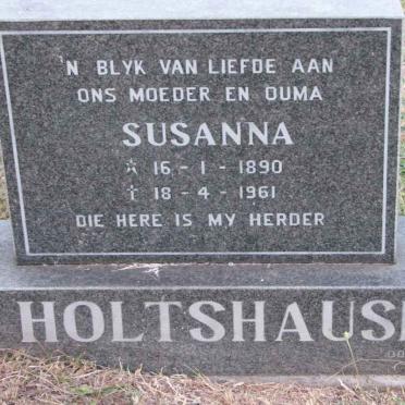 HOLTSHAUSEN Susanna 1890-1961