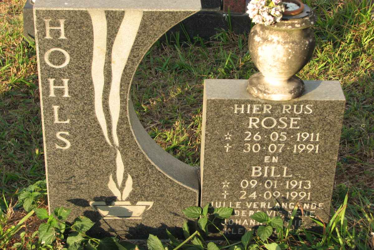 HOHLS Bill 1913-1991 &amp; Rose 1911-1991