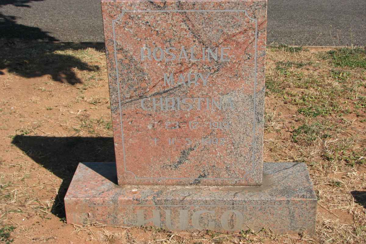 HUGO Rosaline Mary Christina 1919-1992