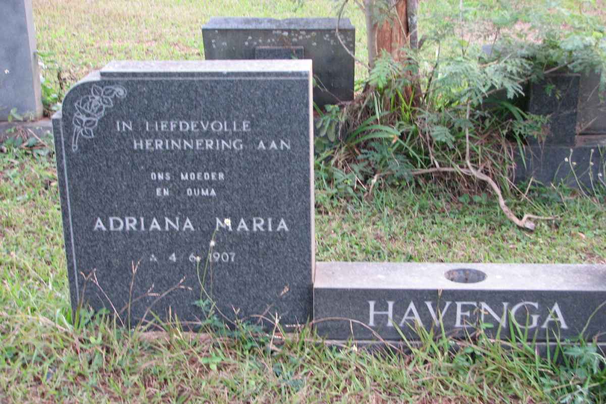 HAVENGA Adriana Maria 1907-