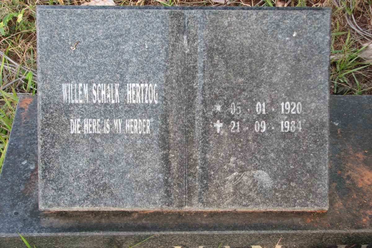 HUYSSTEEN Willem Schalk Hertzog, van 1920-1984