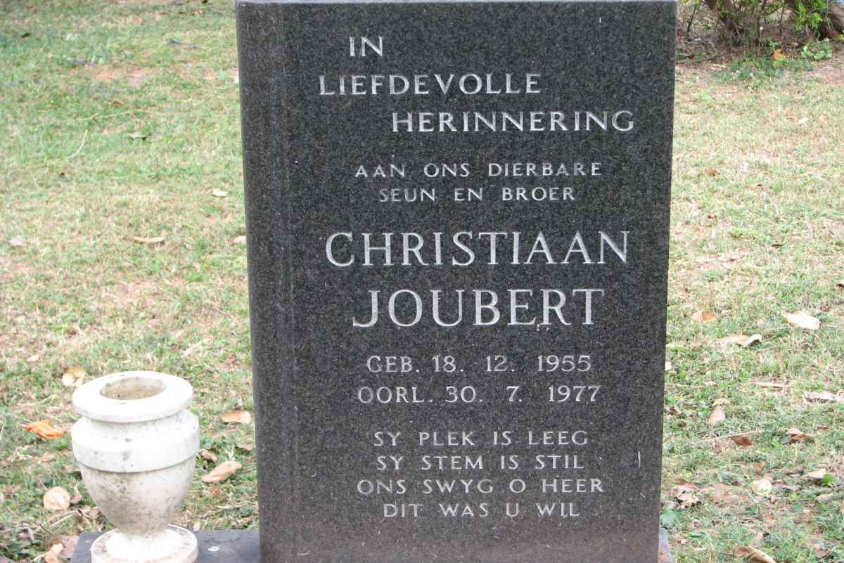 JOUBERT Christiaan 1955-1977
