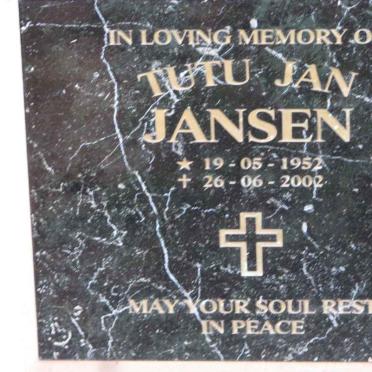 JANSEN Tutu Jan 1952-2002