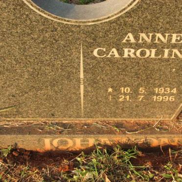 JOHNSON Anne Caroline 1934-1996