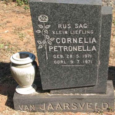 JAARSVELD Cornelia Petronella, van 1971-1971