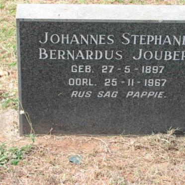 JOUBERT Johannes Stephanes Bernardus 1897-1967