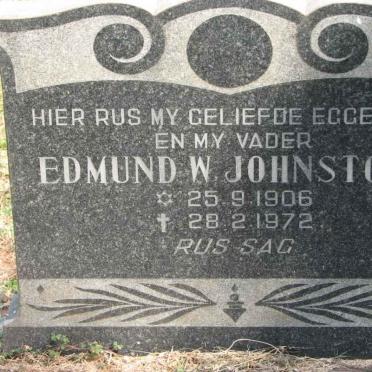 JOHNSTONE Edmund W. 1906-1972