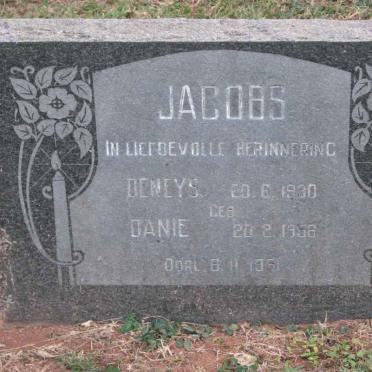 JACOBS Deneys 1930-1961 :: JACOBS Danie 1956-1961
