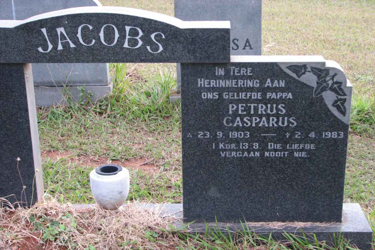 JACOBS Petrus Casparus 1903-1983