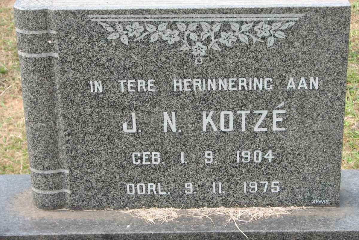 KOTZÉ J.N. 1904-1975