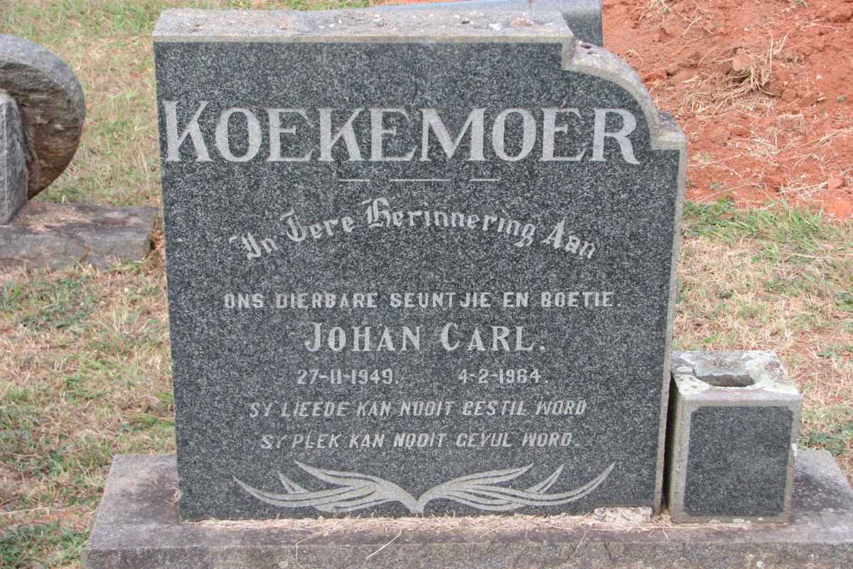 KOEKEMOER Johan Carl 1949-1964