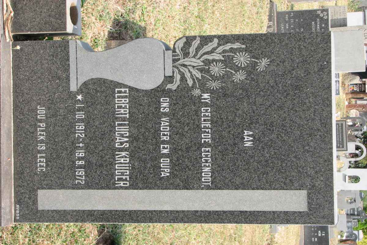 KRÜGER Elbert Lucas 1912-1972