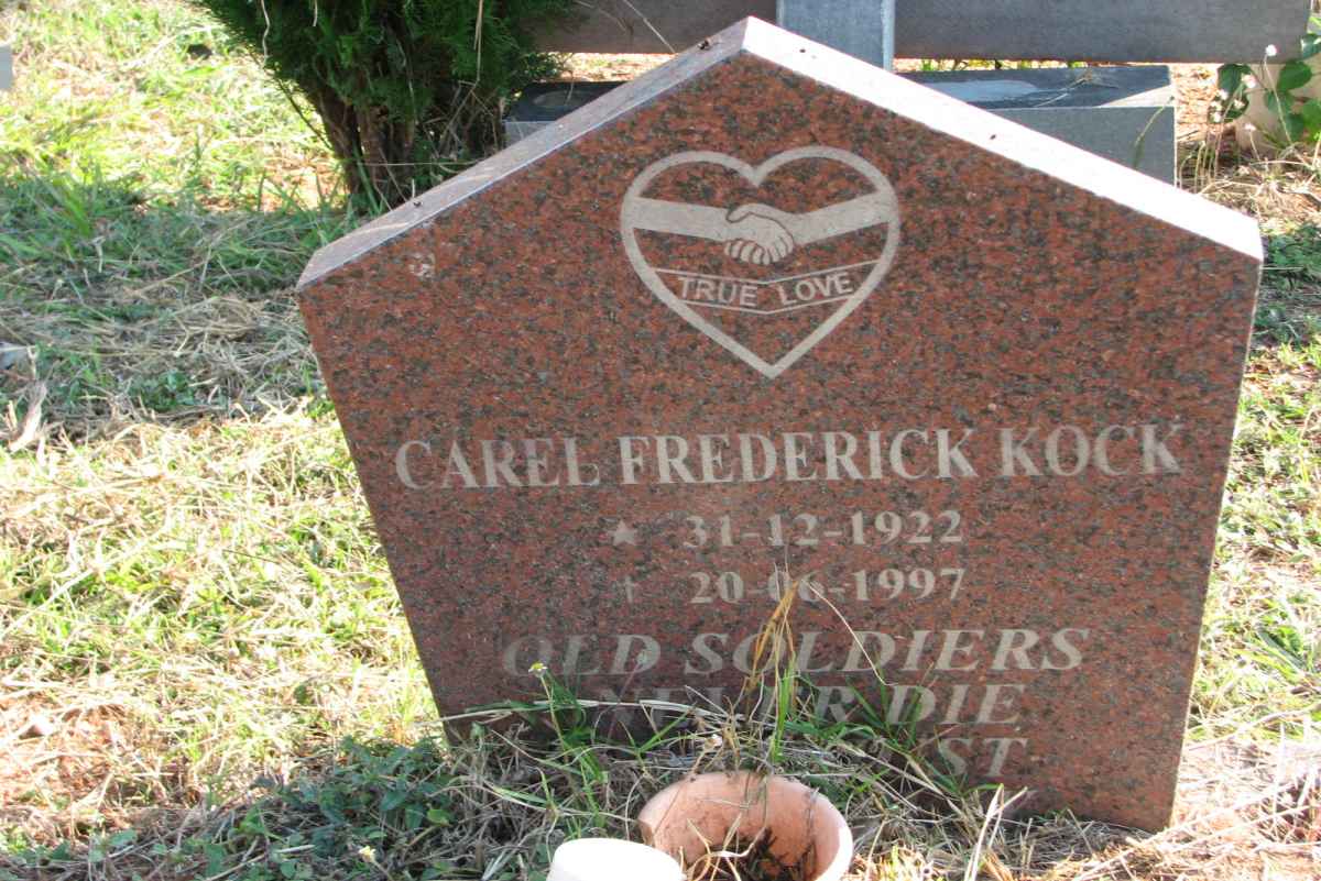 KOCK Carel Frederick 1922-1997