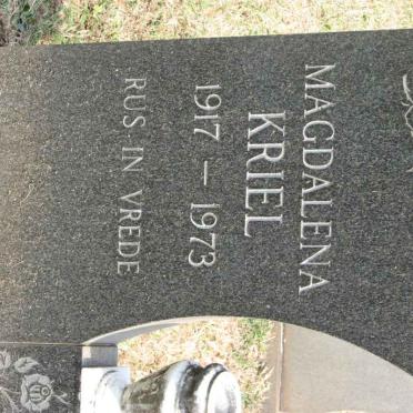 KRIEL Magdalena 1917-1973