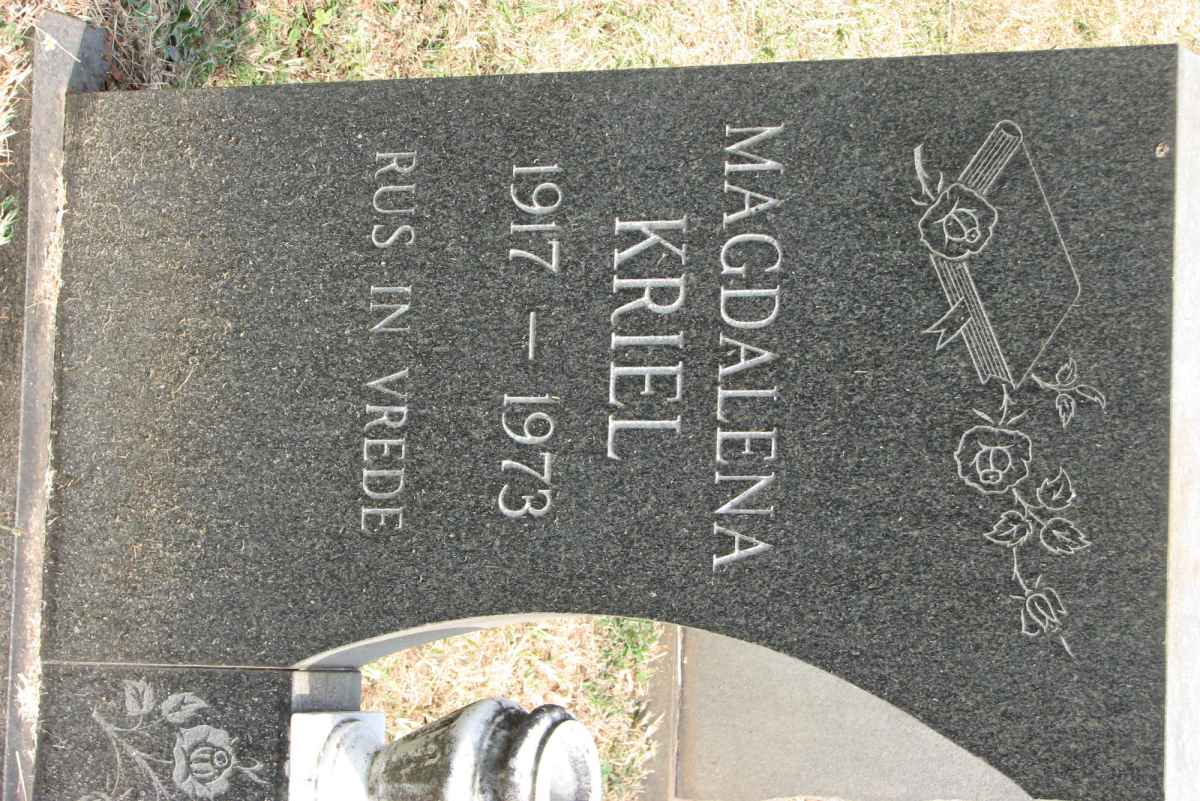 KRIEL Magdalena 1917-1973