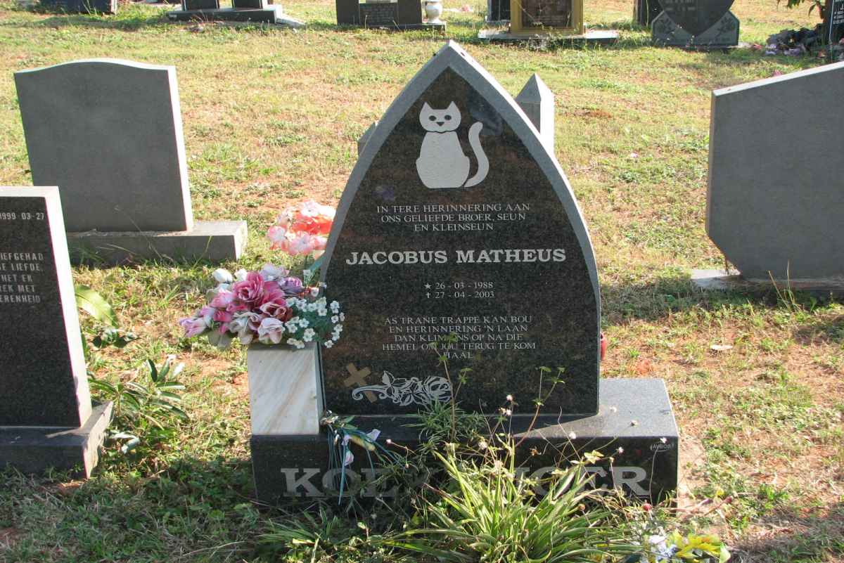 KOEKEMOER Jacobus Matheus 1988-2003