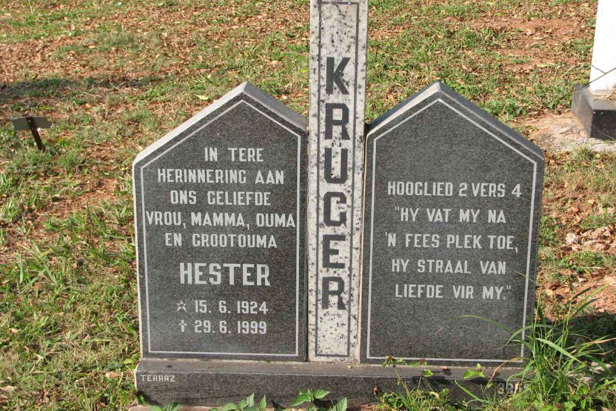 KRUGER Hester 1924-1999