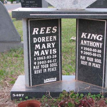 KING Anthony 1960-2005 :: REES Doreen Mary Mavis 1963-2002