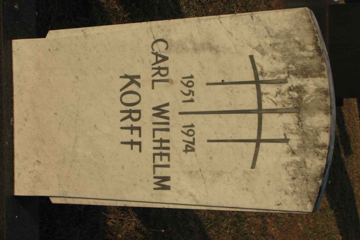 KORFF Carl Wilhelm 1951-1974