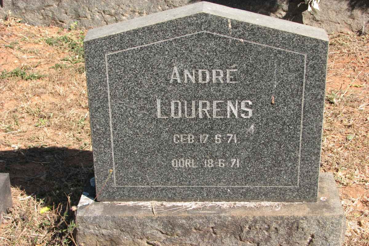 LOURENS André 1971-1971
