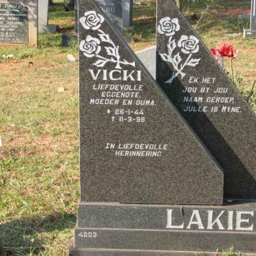 LAKIE Vicki 1944-1998