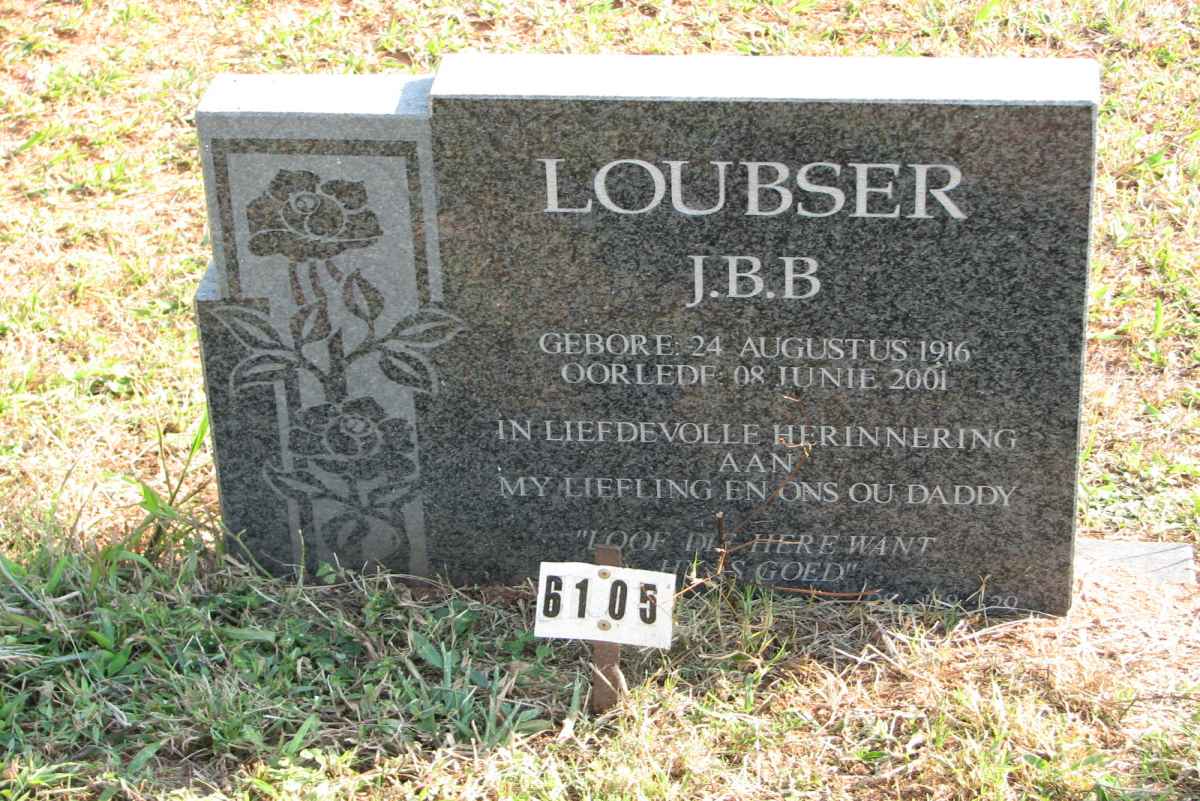 LOUBSER J.B.B. 1916-2001