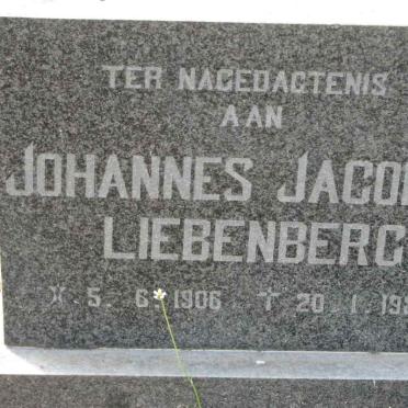 LIEBENBERG Johannes Jacobus 1906-1987