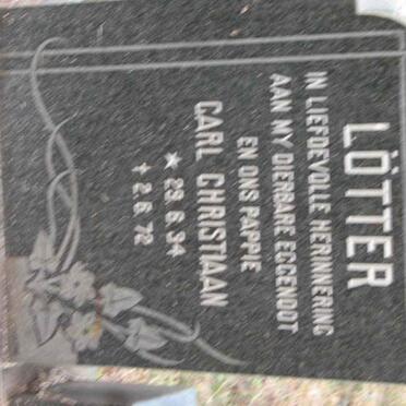 LÖTTER Carl Christiaan 1934-1972