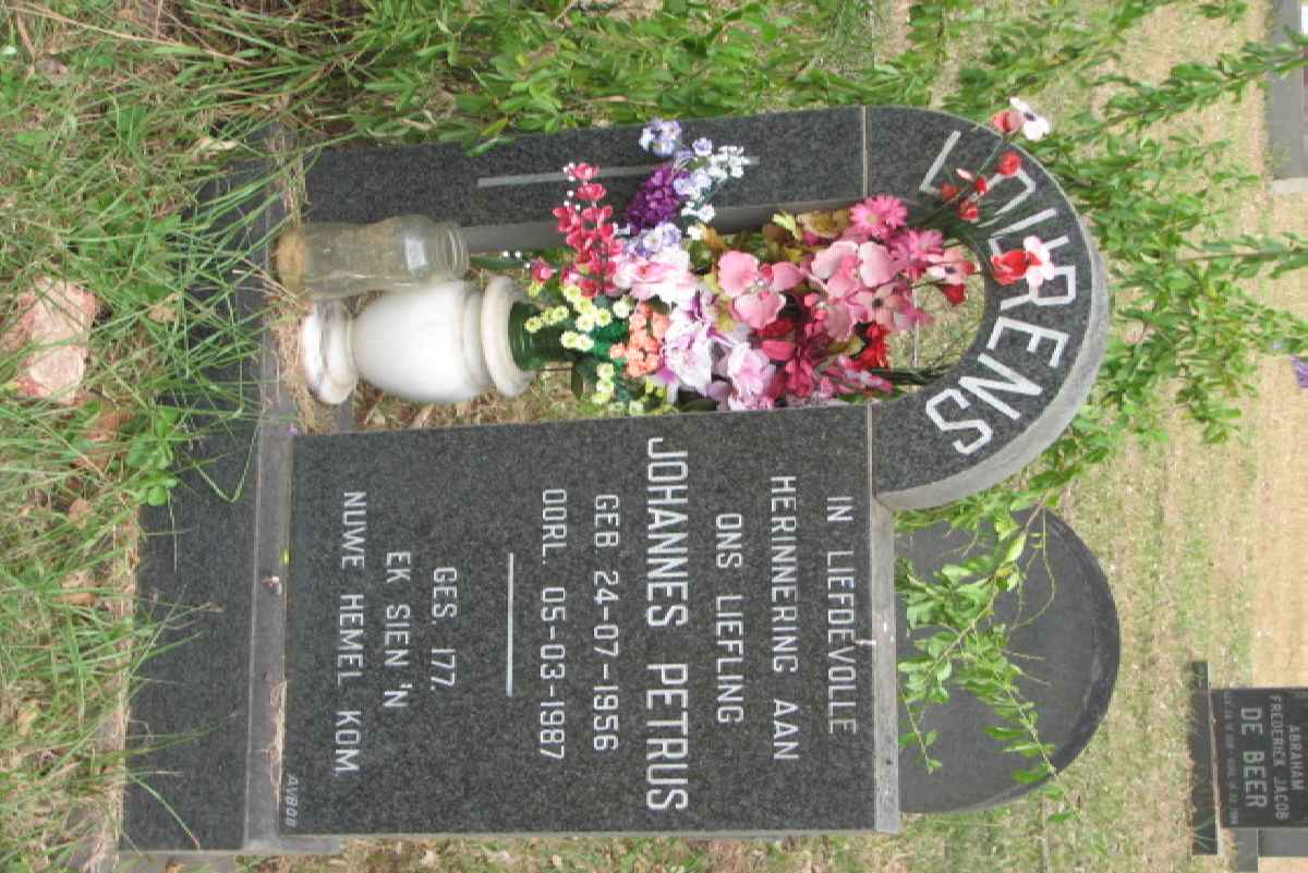 LOURENS Johannes Petrus 1956-1987