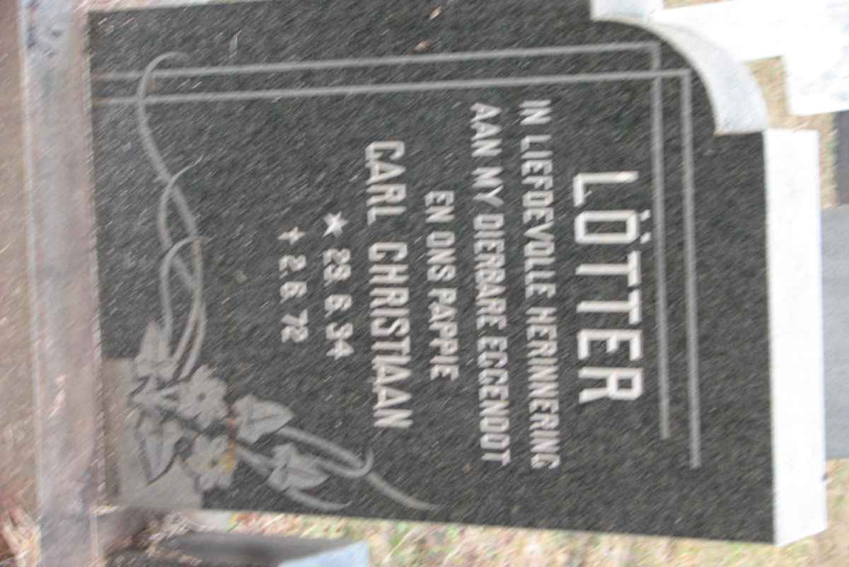 LÖTTER Carl Christiaan 1934-1972