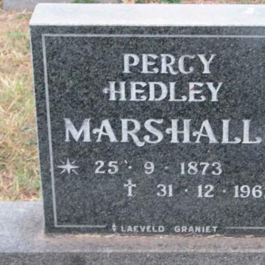 MARSHALL Percy Hedley 1873-1962
