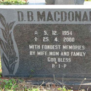 MACDONALD D.B. 1954-2000