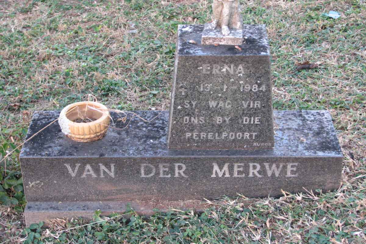 MERWE Erna, van der 1984-1984