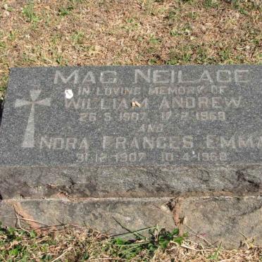 MAC NEILACE William Andrew 1907-1968 &amp; Nora Frances Emma 1907-1968