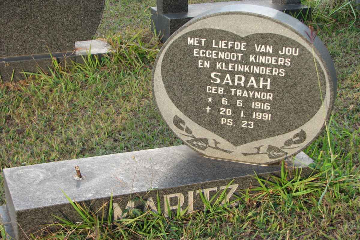 MARITZ Sarah nee TRAYNOR 1916-1991
