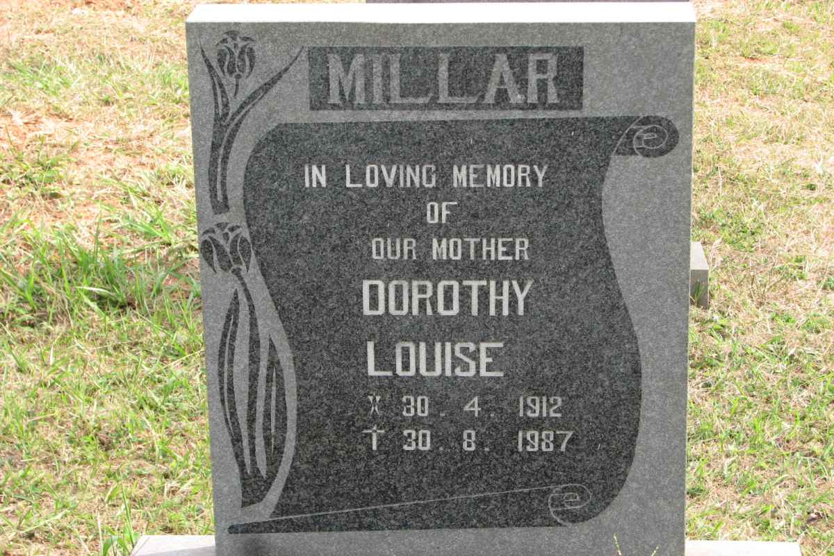 MILLAR Dorothy Louise 1912-1987
