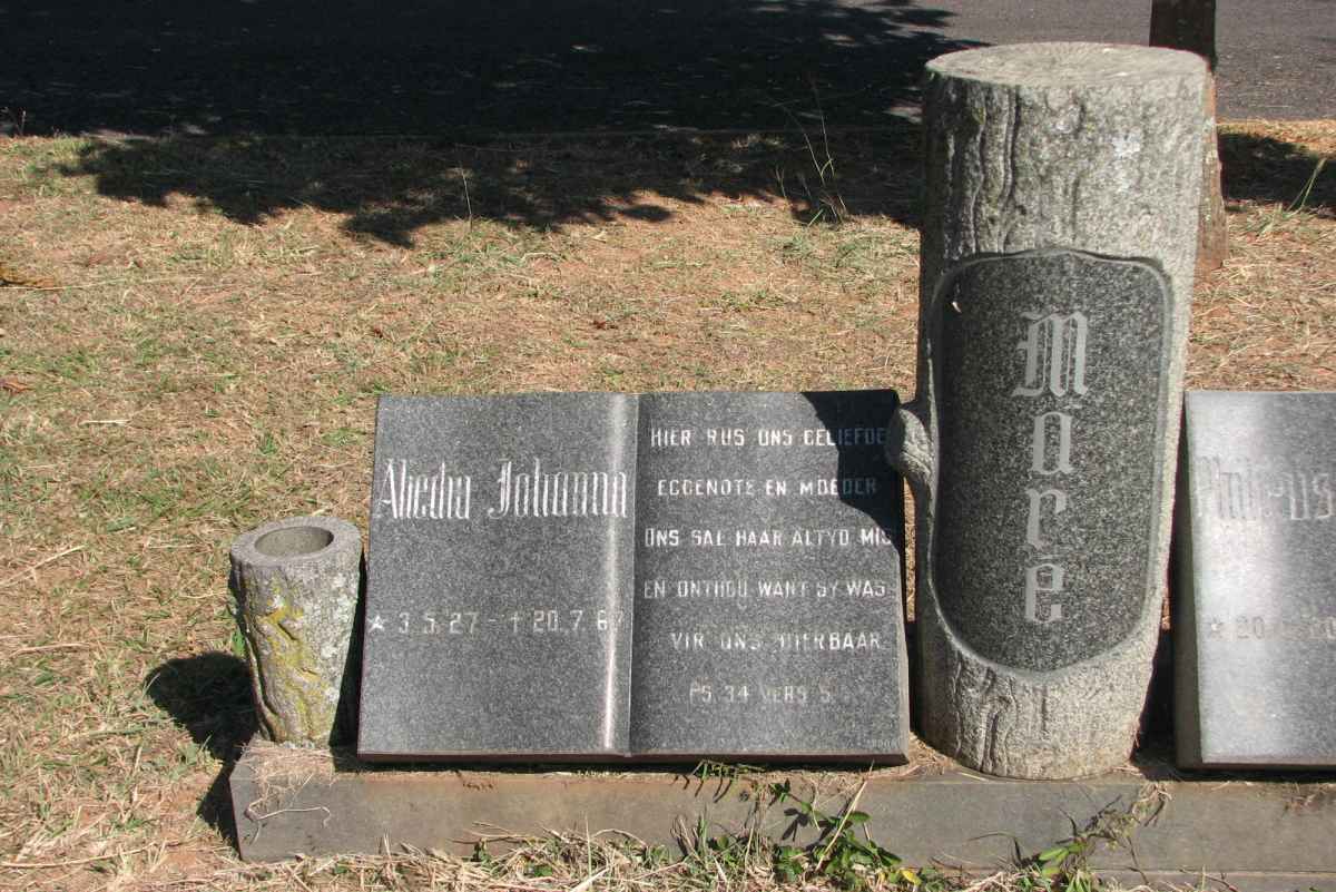 MARÉ Alicdia Johanna 1927-1967