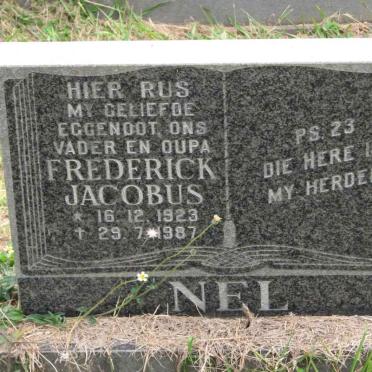 NEL Frederick Jacobus 1923-1987