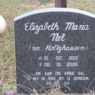NEL Elizabeth Maria nee HOLTZHAUSEN 1922-2000