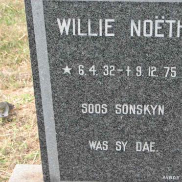 NOETH Willie 1932-1975