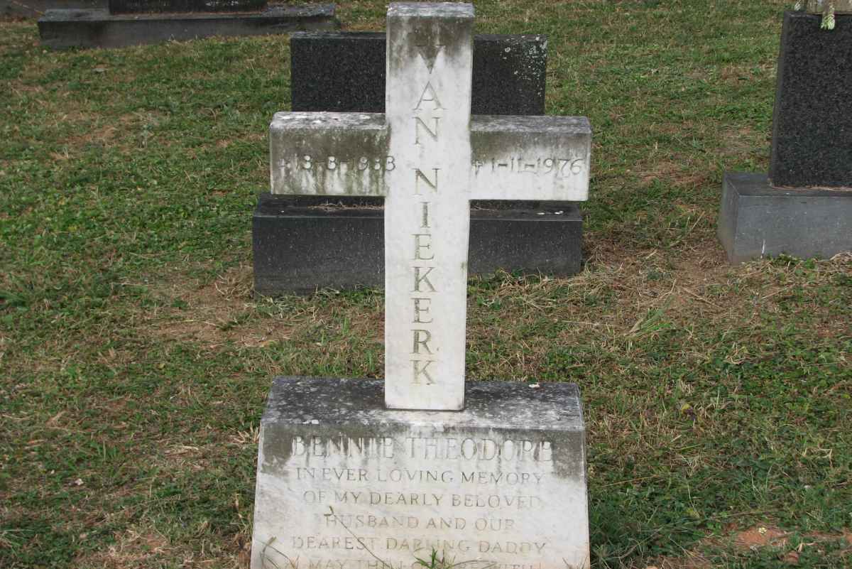 NIEKERK Bennie Theodore, van ?-1976