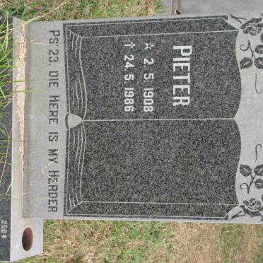 NIEKERK Pieter, van 1908-1986