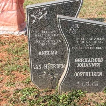 OOSTHUIZEN Gerhardus Johannes 1977-2001 :: HEERDEN Anelma, van 1981-2001