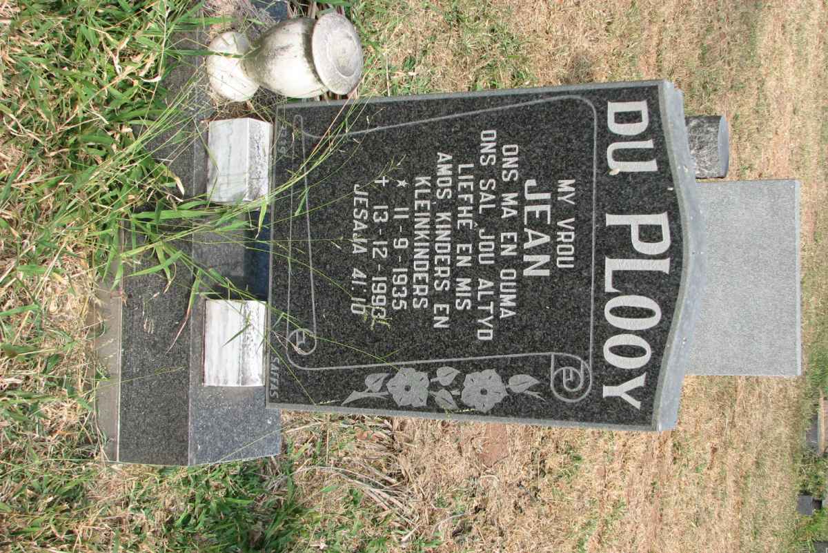 PLOOY Jean, du 1935-1993