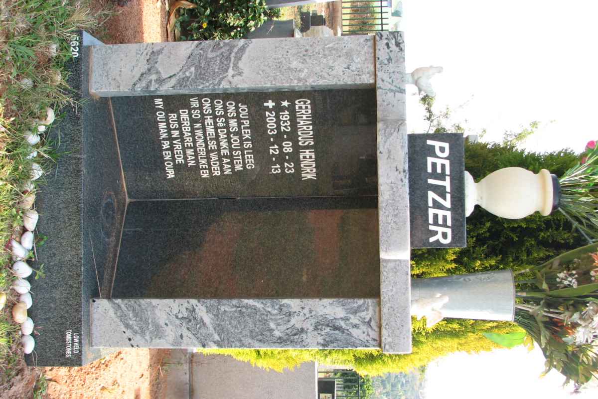 PETZER Gerhardus Hendrik 1932-2003