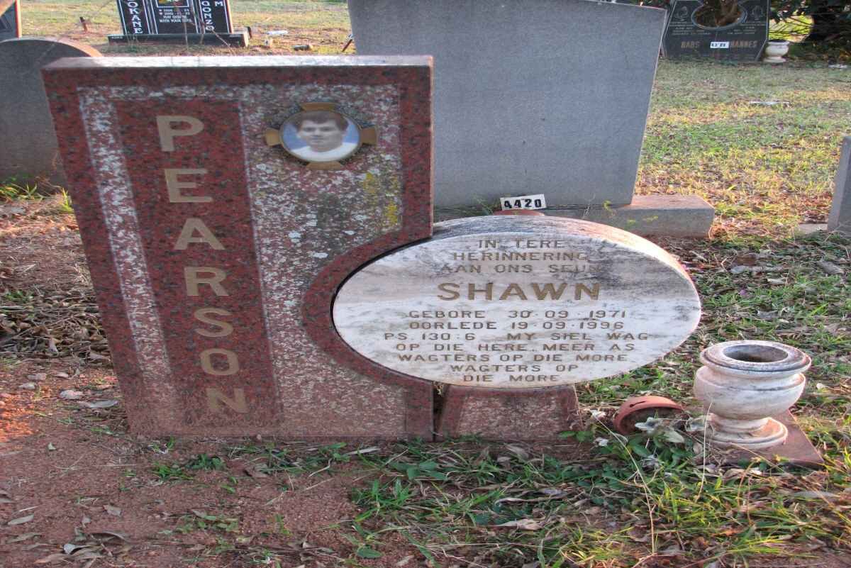 PEARSON Shawn 1971-1996
