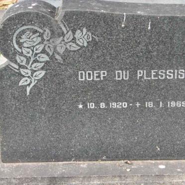 PLESSIS Doep, du 1920-1969